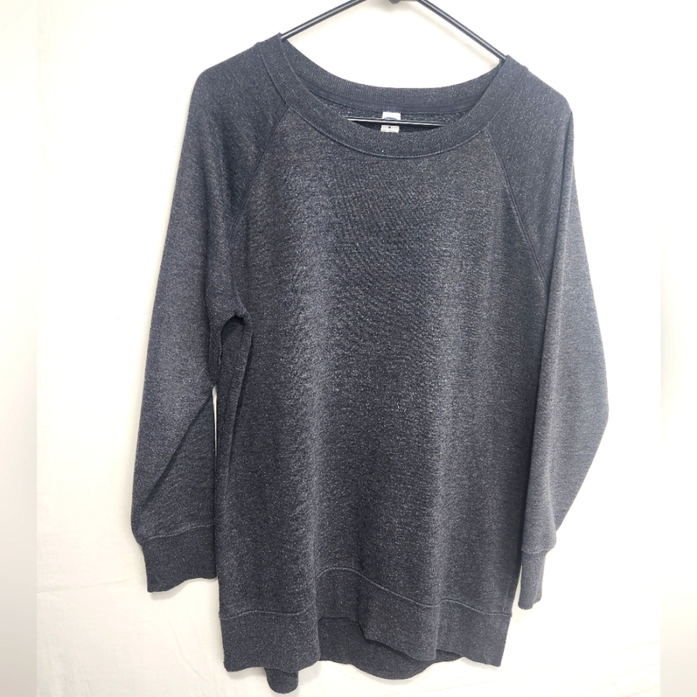 Old Navy Charcoal Gray Crew Tunic Sweater Long Sleeve Men's Dedium
